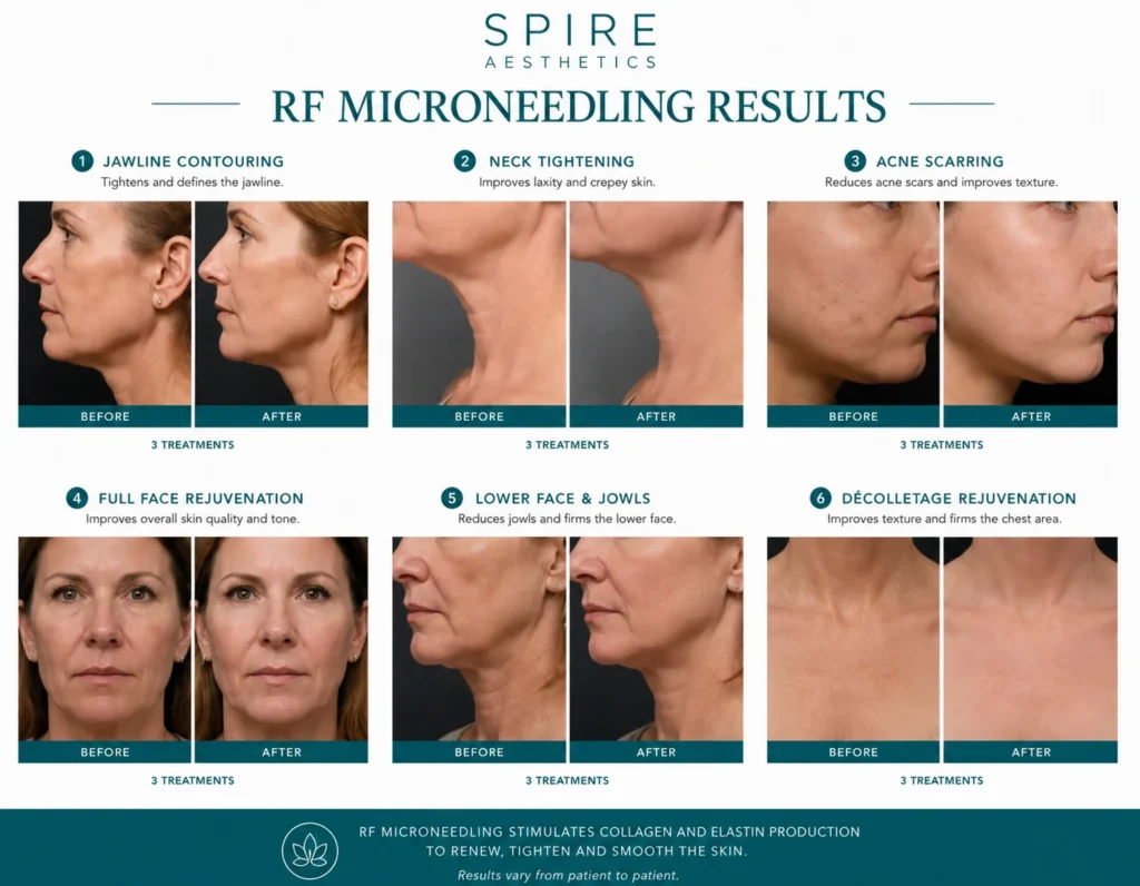 RF Microneedling Skin tightening Berkhamsted results