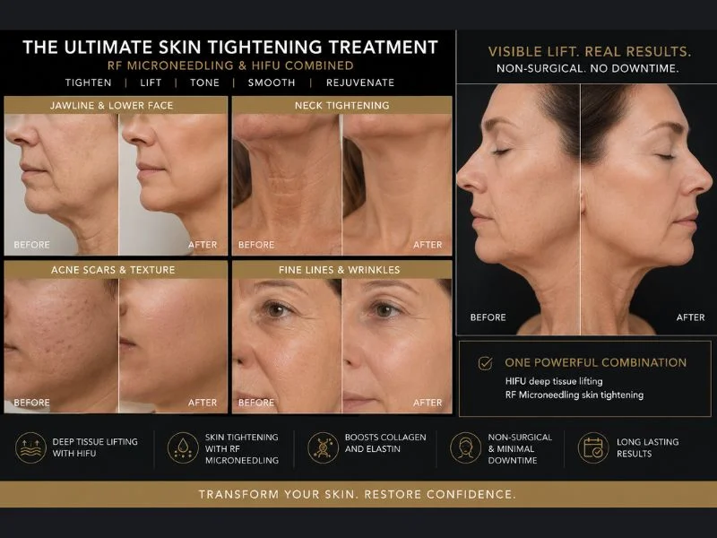 Results of combined treatment for the ultimate skin tightening treatment Berkhamsted